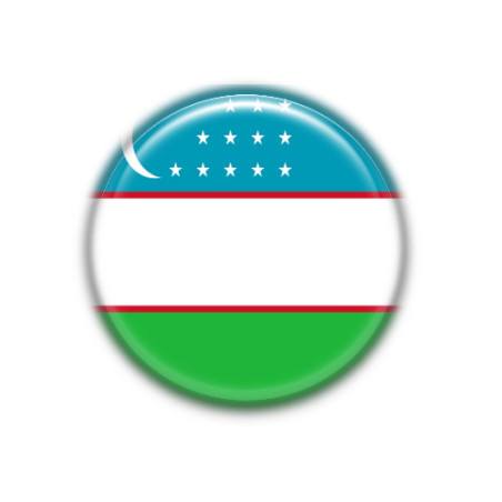 Chapa 38mm Uzbekistán - Pin o Imán