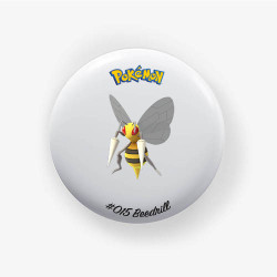 Chapa Beedrill 38mm | Alfiler o Imán | Pokémon