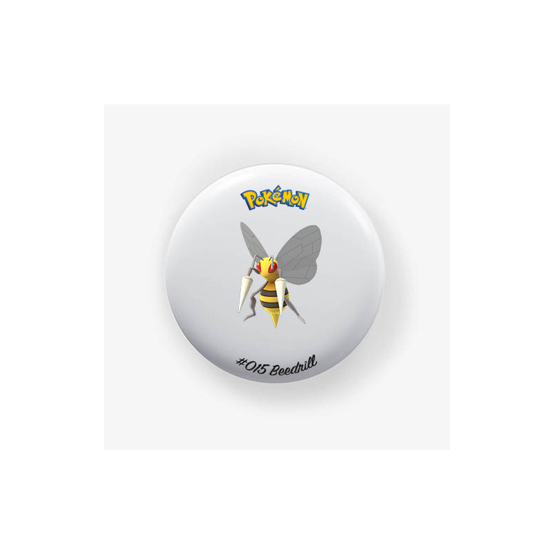 Chapa Beedrill 38mm | Alfiler o Imán | Pokémon