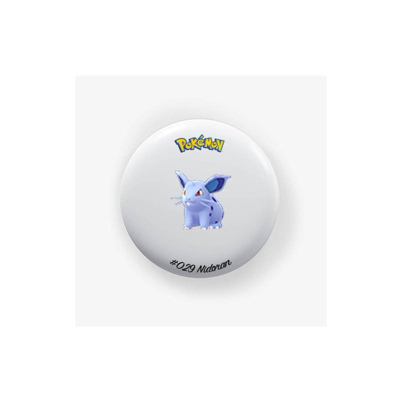 Chapa Nidoran♀ 38mm | Alfiler o Imán | Pokémon