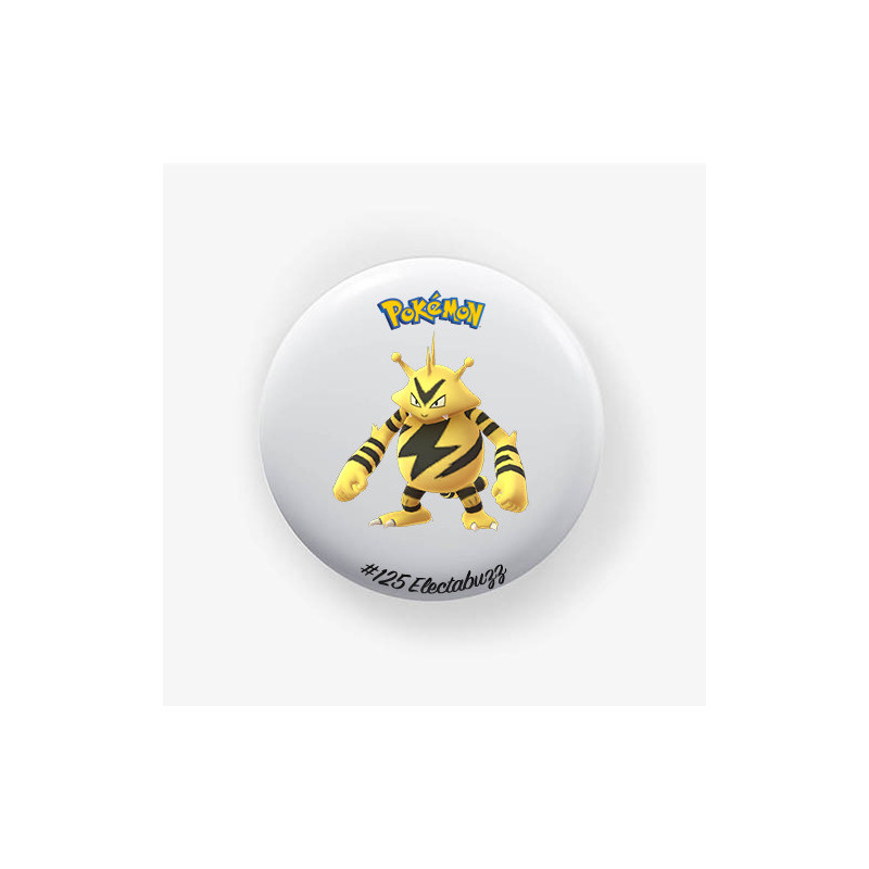 Chapa Electabuzz 38mm | Alfiler o Imán | Pokémon