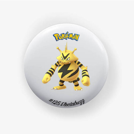 Chapa Electabuzz 38mm | Alfiler o Imán | Pokémon