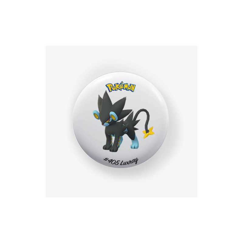 Chapa Luxray 38mm | Alfiler o Imán | Pokémon