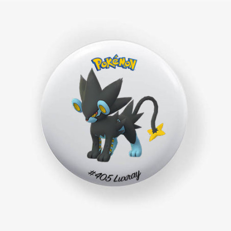 Chapa Luxray 38mm | Alfiler o Imán | Pokémon
