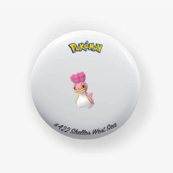 Chapa Shellos Mar Oeste 38mm | Alfiler o Imán | Pokémon