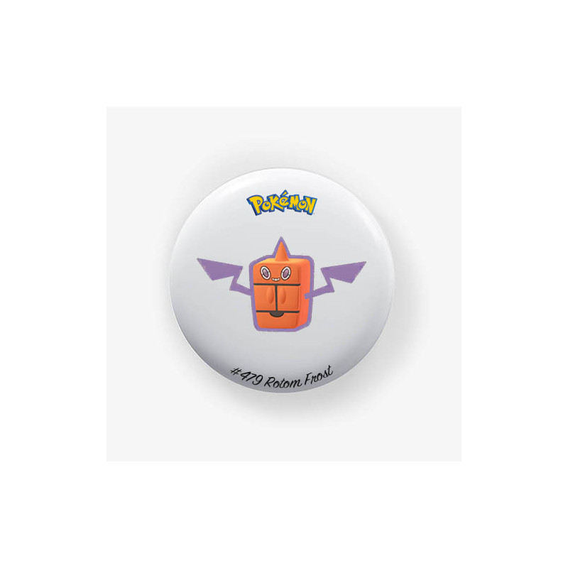 Chapa Rotom Ventilador 38mm | Alfiler o Imán | Pokémon