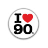 Chapa "I Love 90s" - 38mm con alfiler o imán | Estilo retro