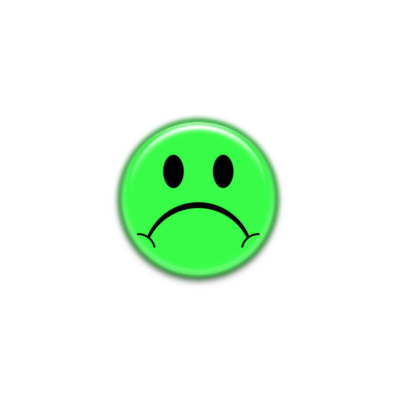 Chapa "Sad" - 38mm con alfiler o imán | Expresa emociones