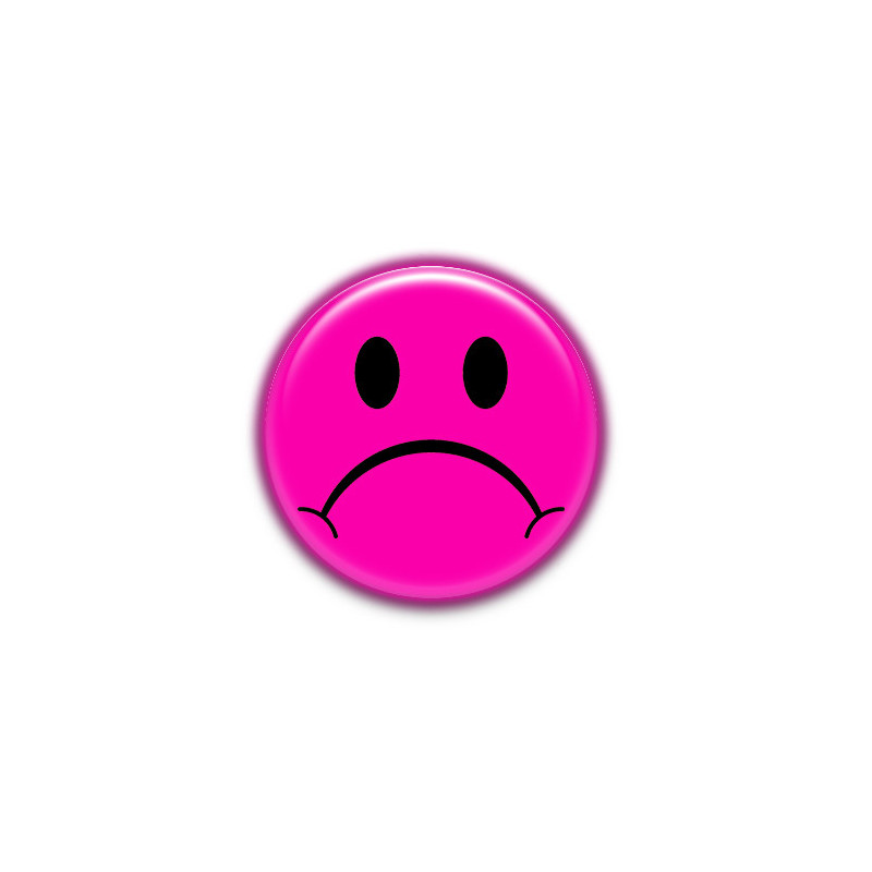 Chapa "Sad" - 38mm con alfiler o imán | Expresa emociones