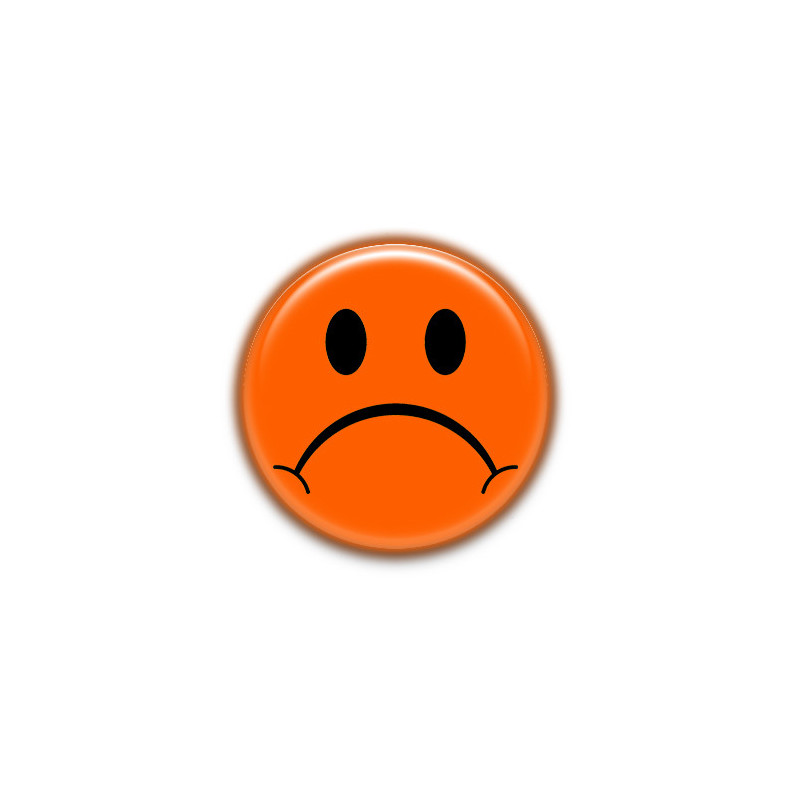 Chapa "Sad" - 38mm con alfiler o imán | Expresa emociones