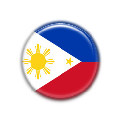 Chapa 38mm Filipinas - Pin o Imán