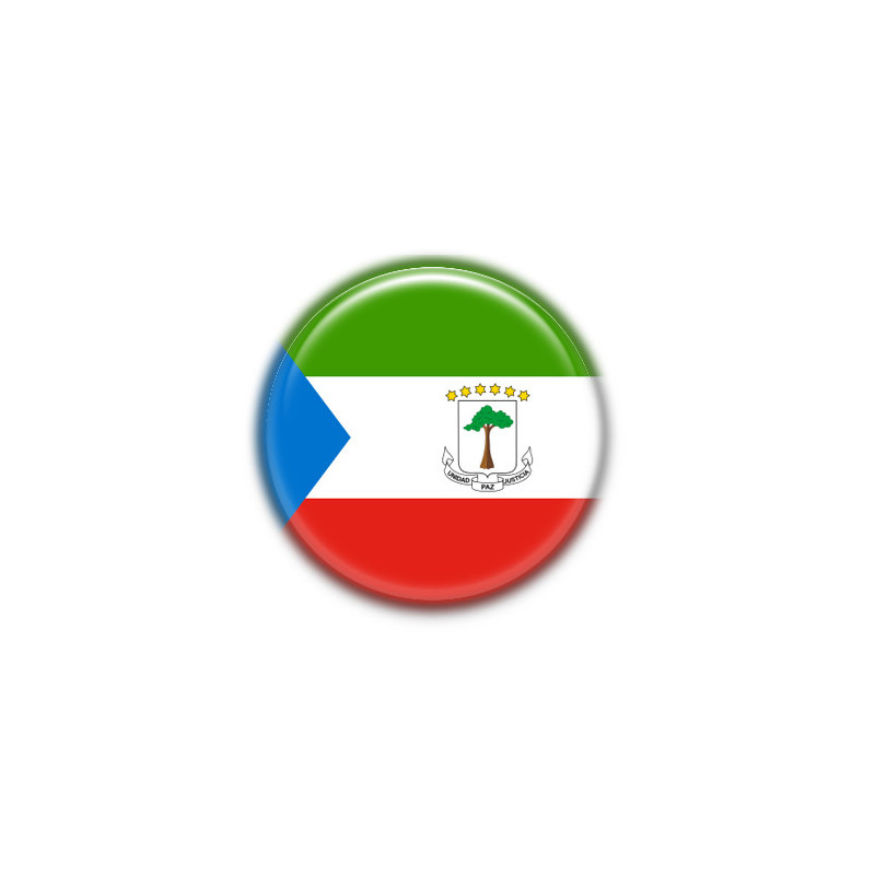 Chapa 38mm Guinea Ecuatorial - Pin o Imán