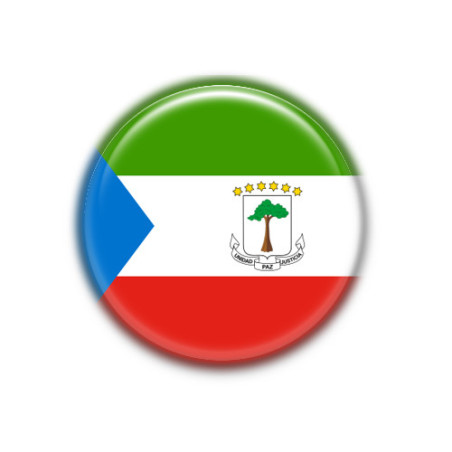 Chapa 38mm Guinea Ecuatorial - Pin o Imán