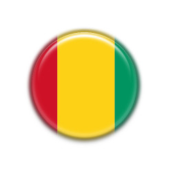 Chapa 38mm Guinea - Pin o Imán