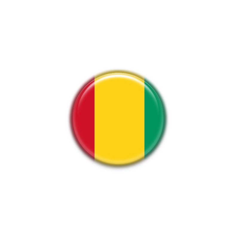 Chapa 38mm Guinea - Pin o Imán